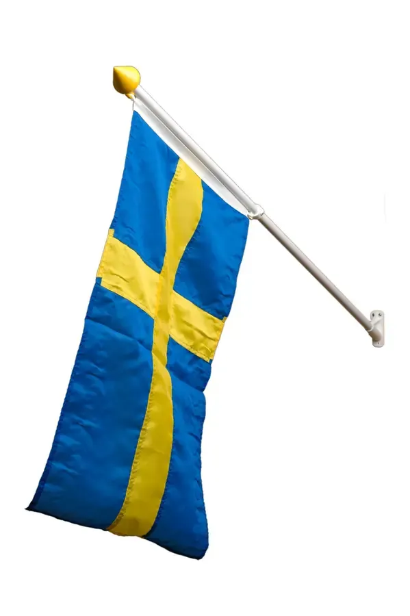 Svensk fasadflagga i mindre utförande